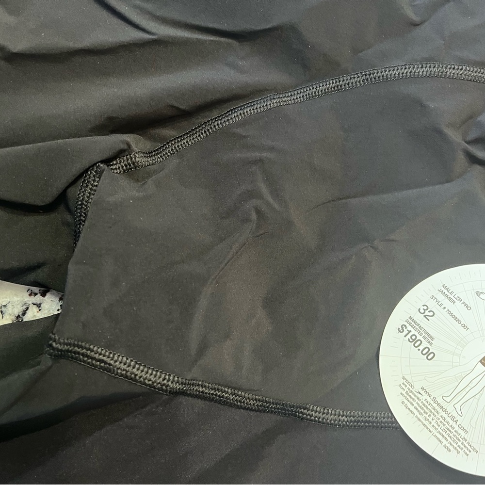 NWT Speedo Lazer Pro. Men’s 32 Black Jammer Tech Suit. - Picture 7 of 10